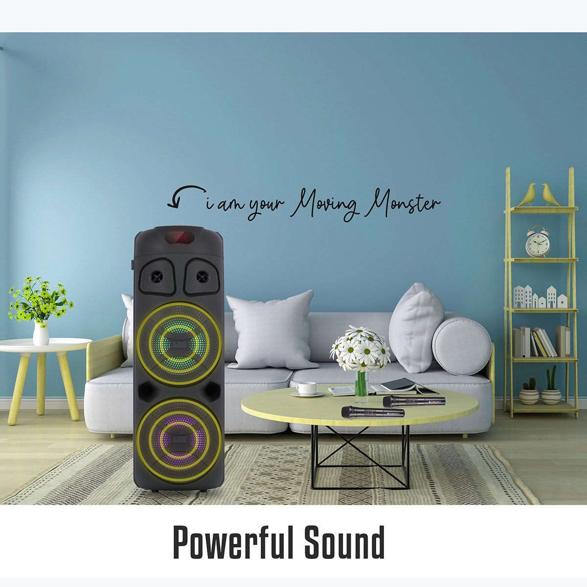Zeb 451 Moving Monster 2X8L with dual mic