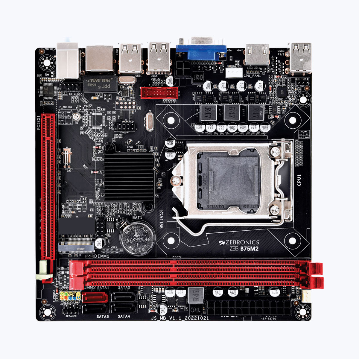 ZEB-B75M2 - LGA 1155 Socket - Motherboard - Zebronics