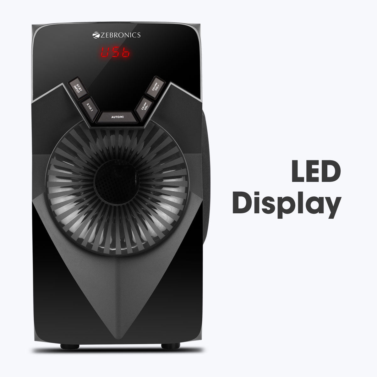 ZEB-BT6593RUCF - 5.1 Speakers - Zebtronics - LED display