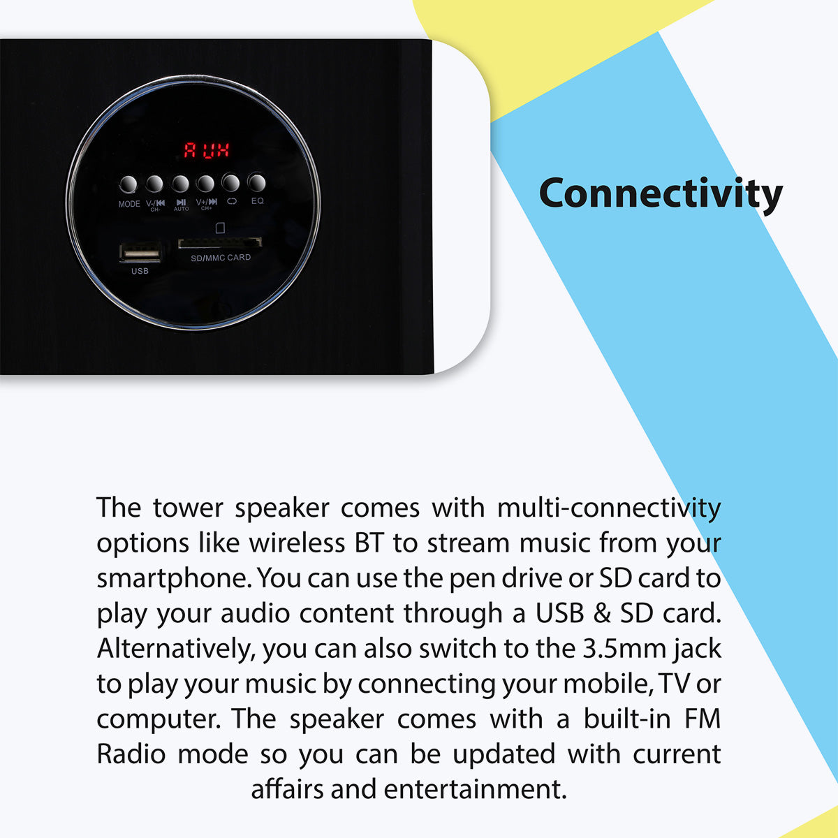 ZEB-BT7300RUCF - Tower Speaker - Zebronics