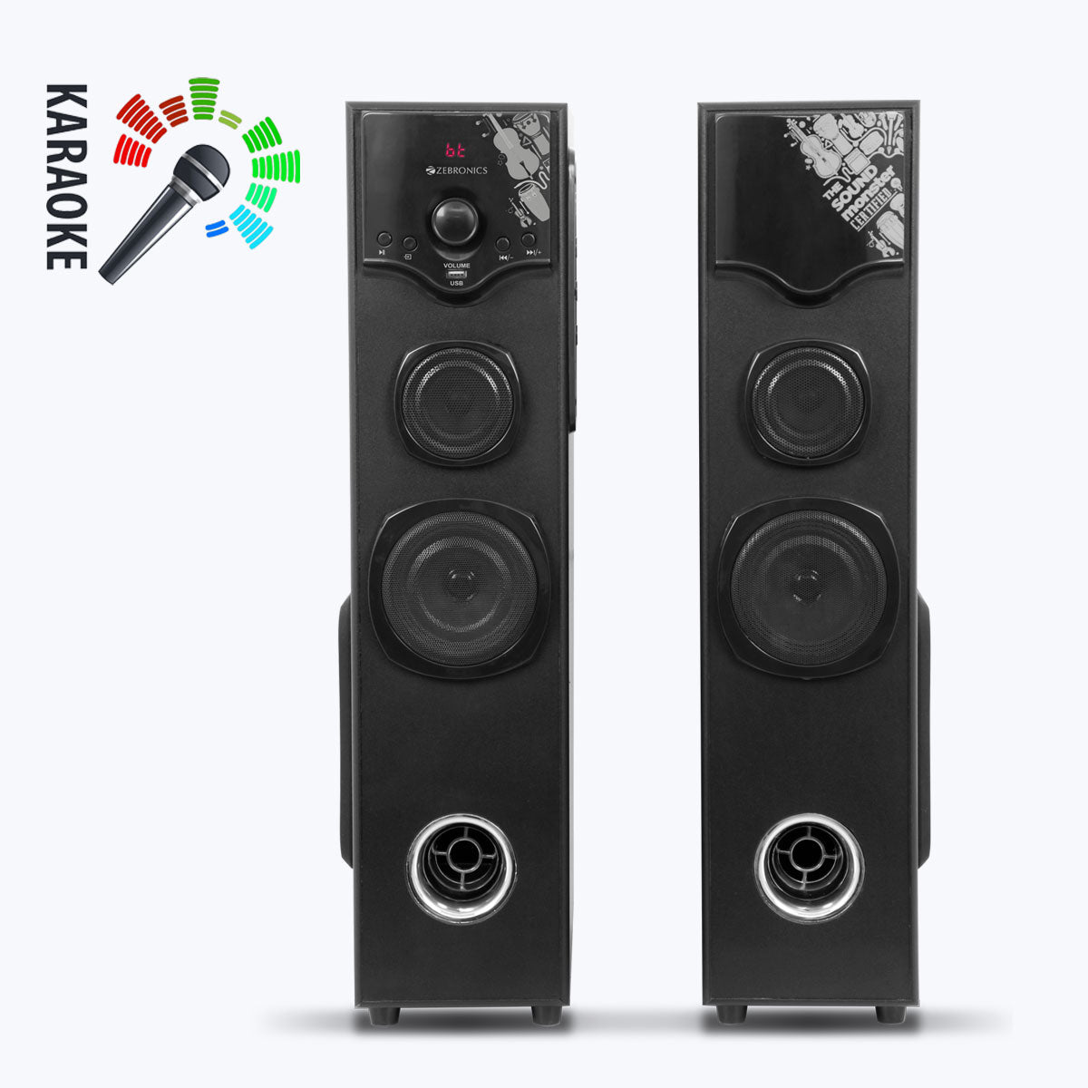 ZEB-BT808RUCF - Tower Speaker - Zebronics - karaoke