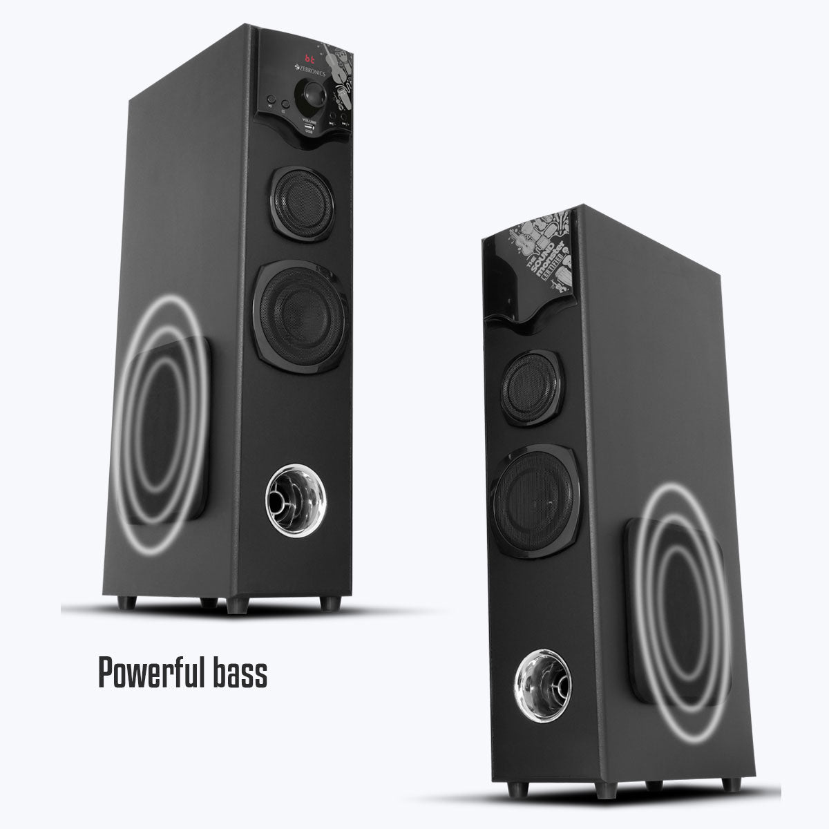 ZEB-BT808RUCF - Tower Speaker - Zebronics - powerful bass