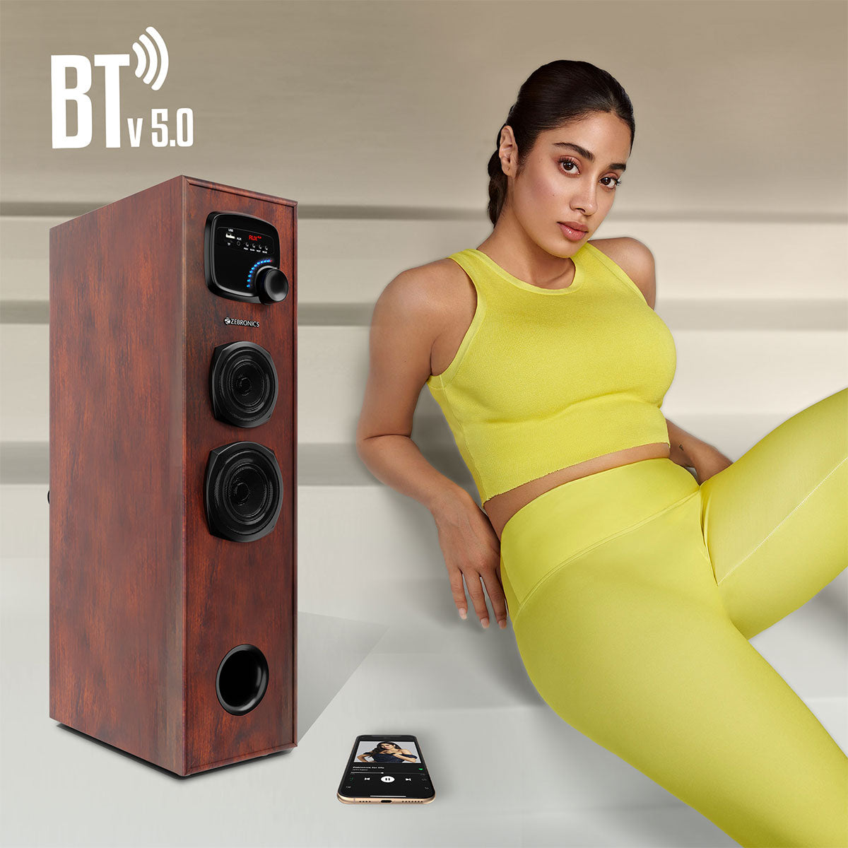 Zebronics BT909RUCF - Tower Speaker - btv5.0
