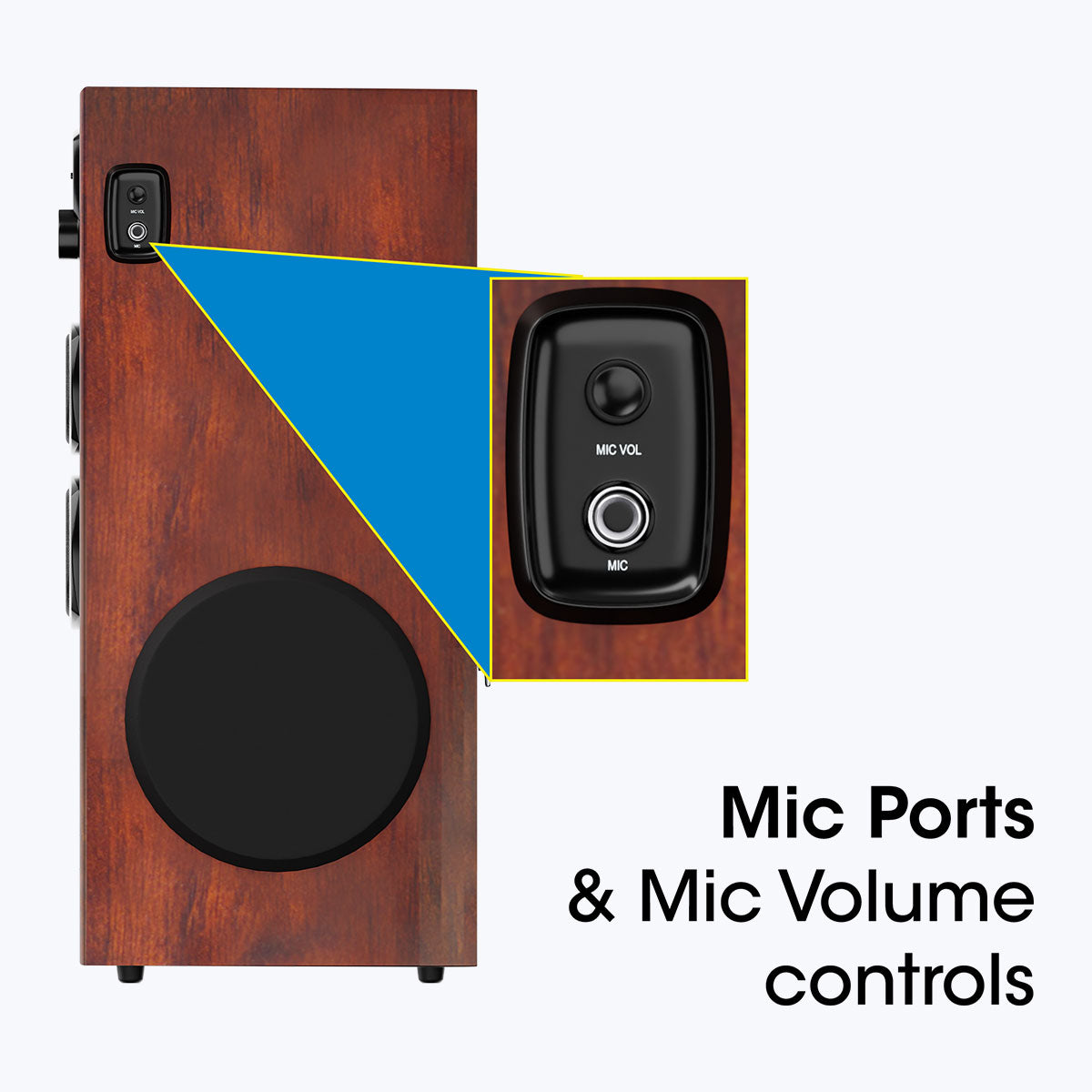 Zebronics BT909RUCF - Tower Speaker - Volume Controls