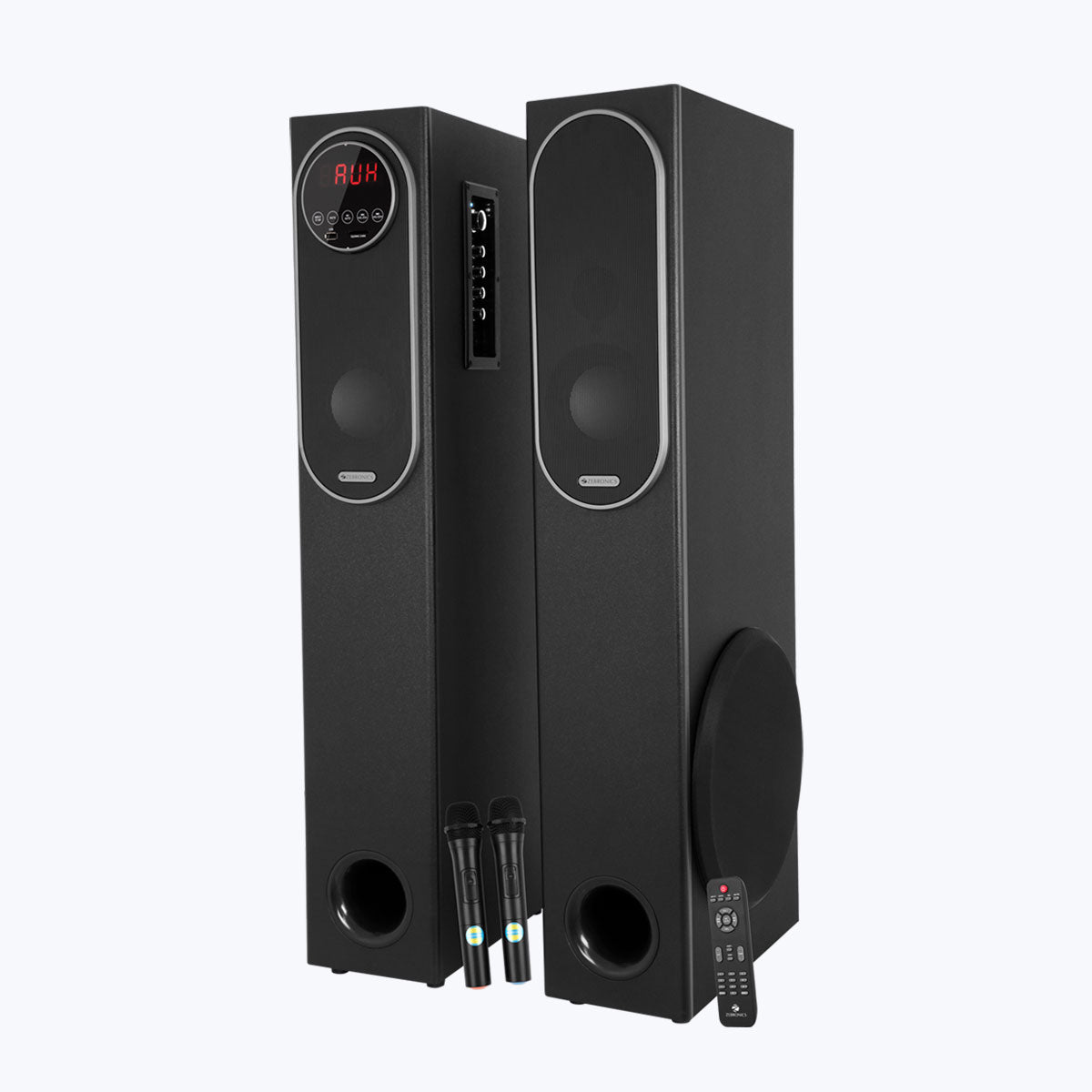 Zebronics BTM9801RUCF Tower Speaker 120W, dual mic