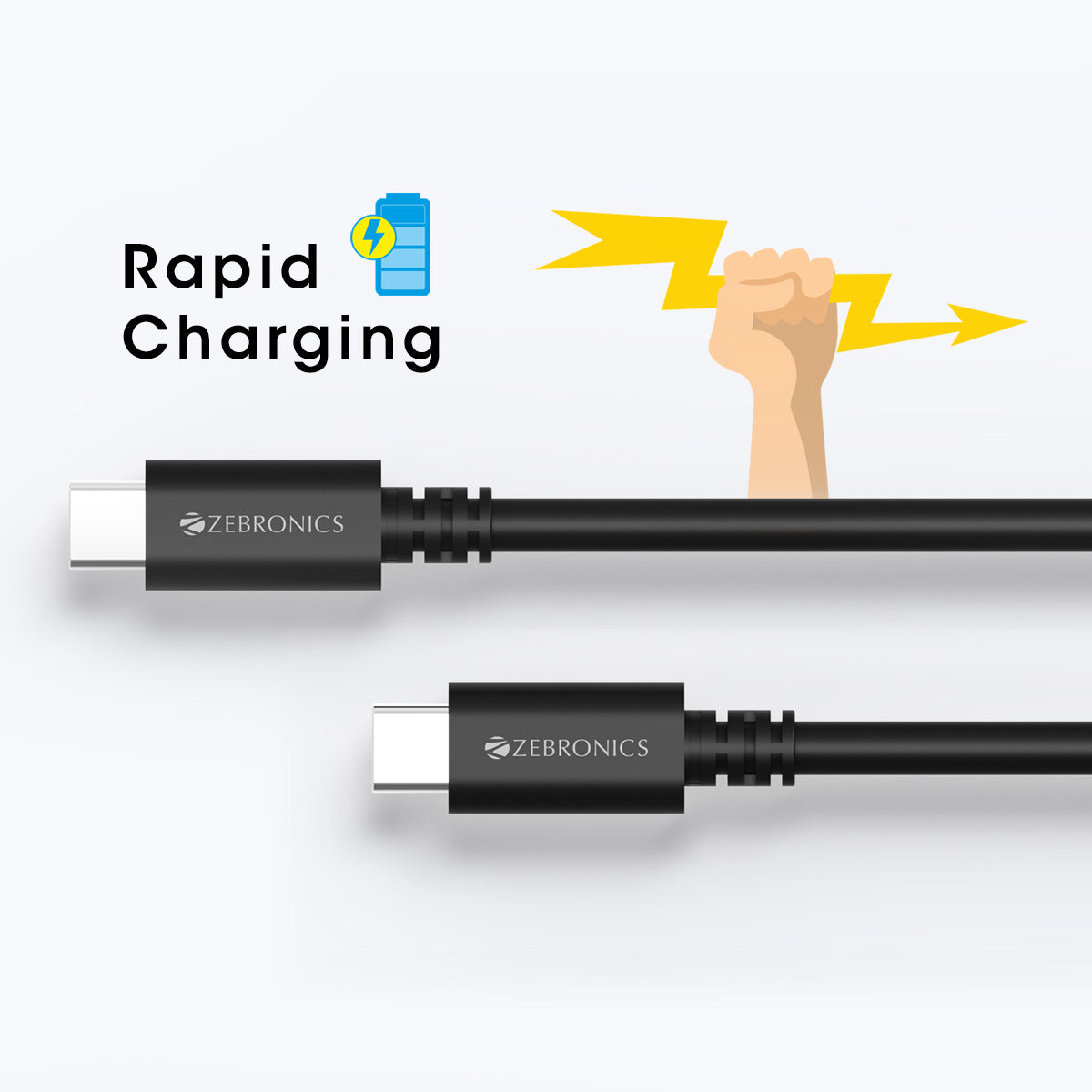 ZEB-CCC1500 - Type C to Type C Cable - Zebronics