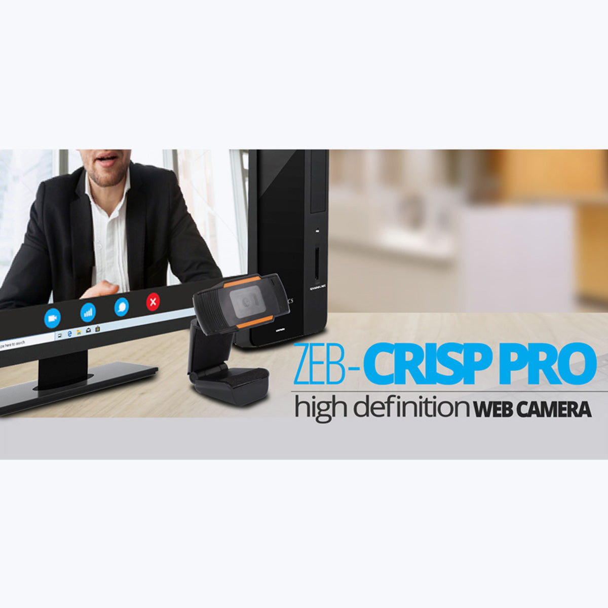 Zeb-Crisp Pro - Webcamera - Zebronics