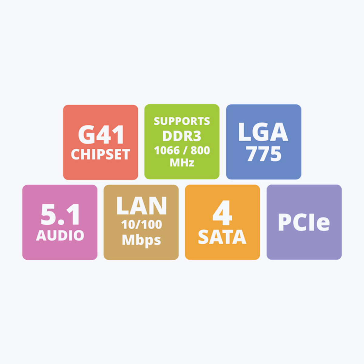 Zeb-G41-D3, LGA 775 Socket - Motherboard - Zebronics