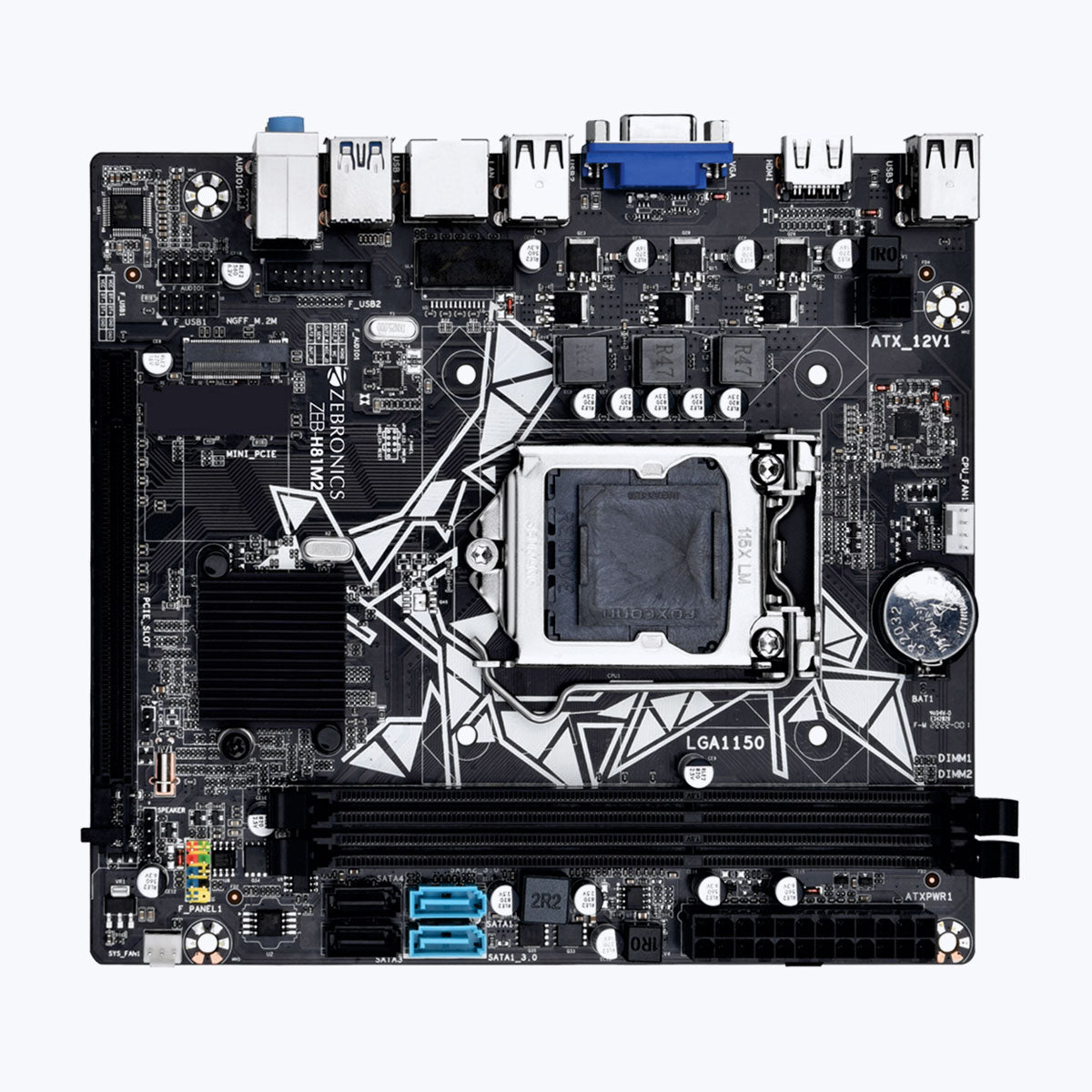 ZEB-H81M2 - LGA 1150 SOCKET - Motherboard - Zebronics