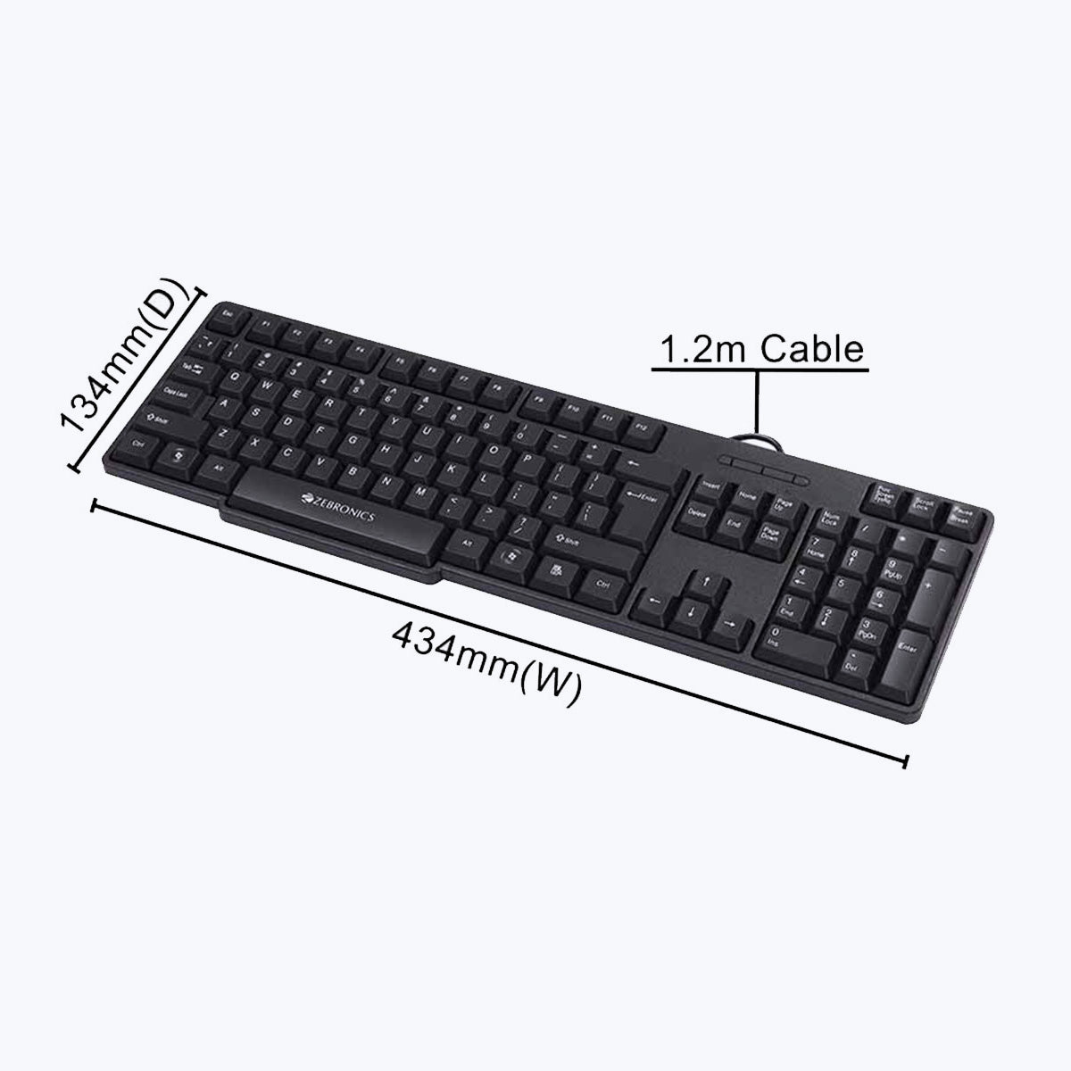 Zeb-Judwaa 750 - Keyboard and Mouse Combo - Zebronics