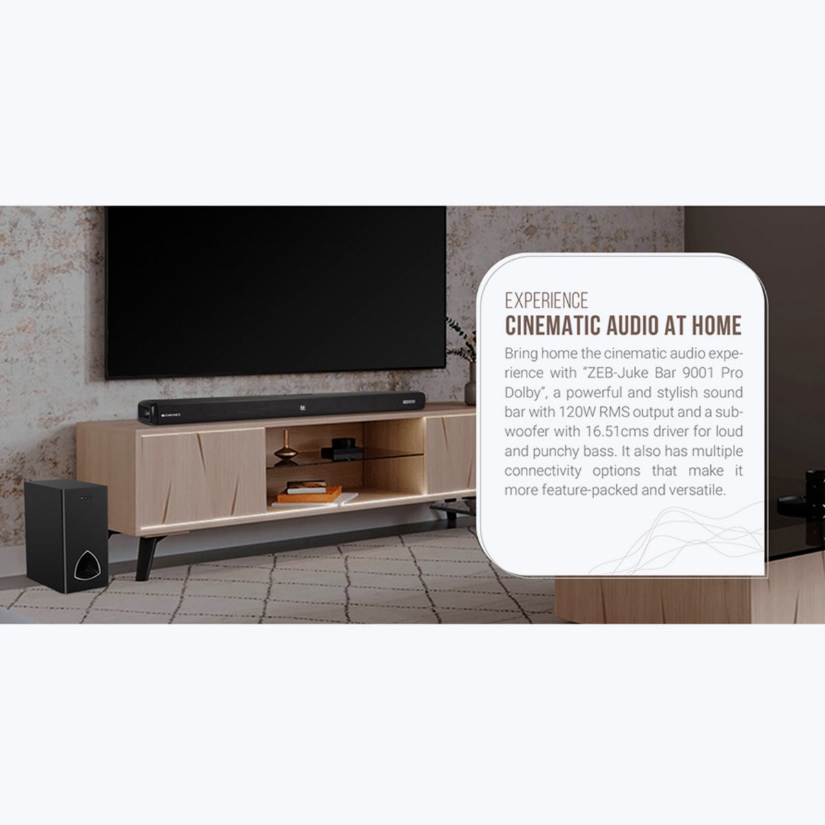 Zeb-Juke Bar 9001 Pro Dolby - Soundbar - Zebronics