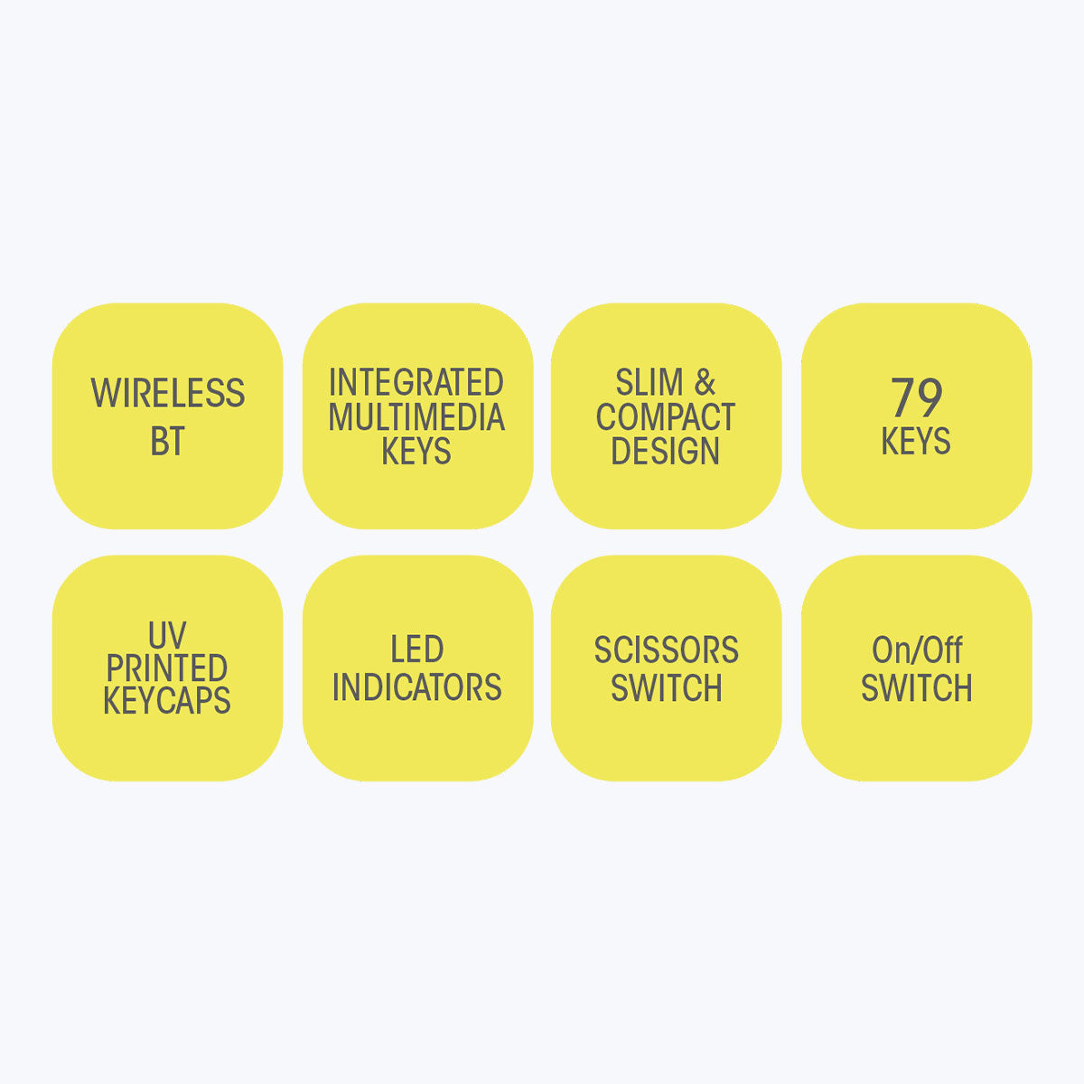 ZEB-K5000MW - Wireless BT Keyboard - Zebronics