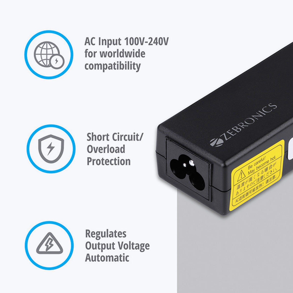 Zeb-LA250719030AS - Laptop AC adapter - Zebronics