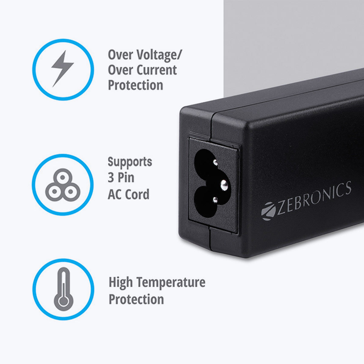 Zeb-LA250719030AS - Laptop AC adapter - Zebronics