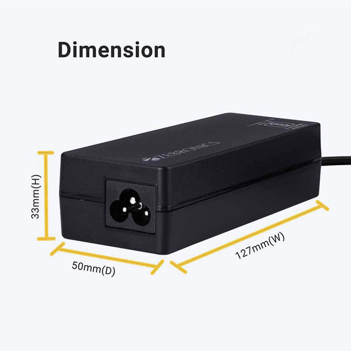 Zeb-LA453019590H - Laptop AC adapter - Zebronics