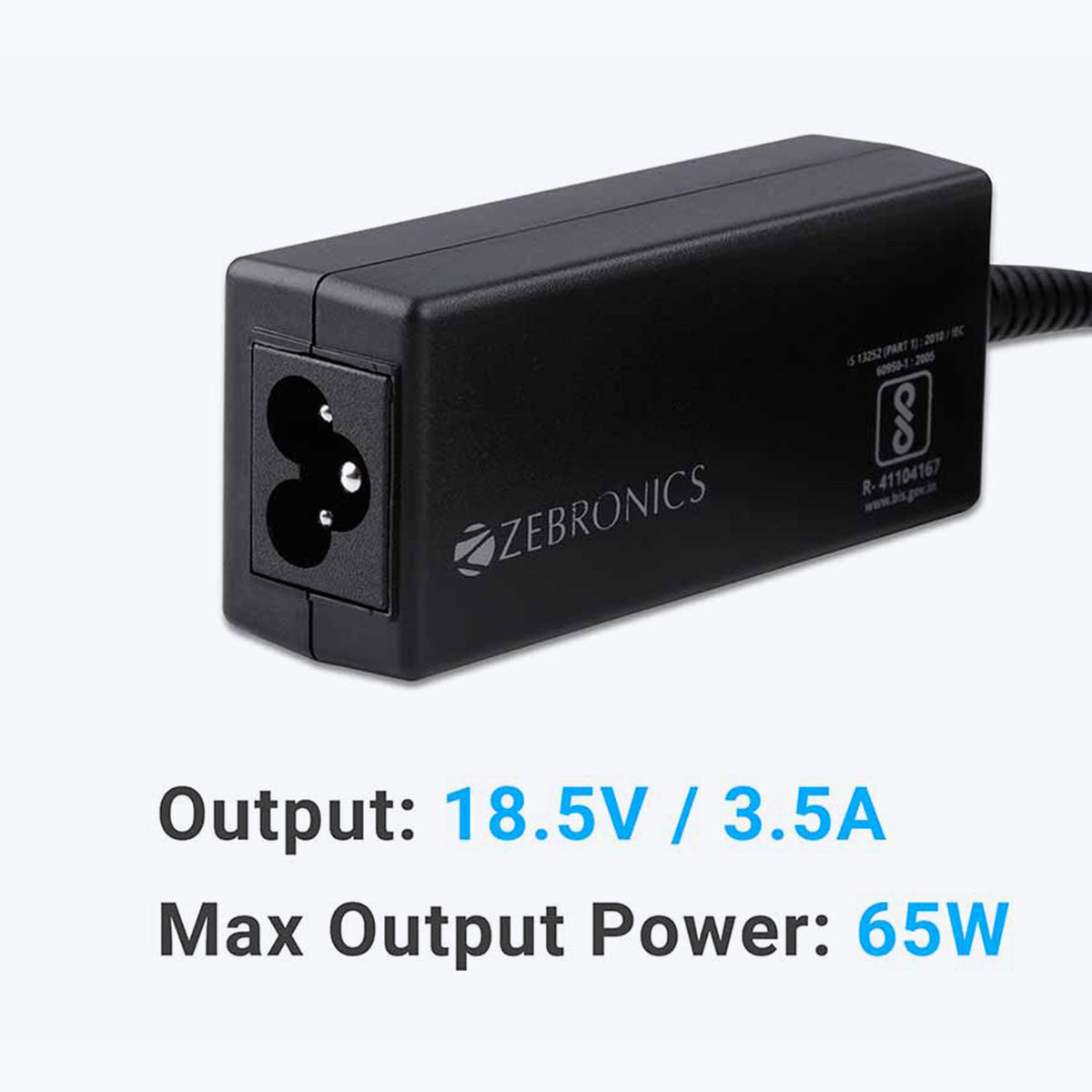Zeb-LA481718565H - Laptop AC adapter - Zebronics