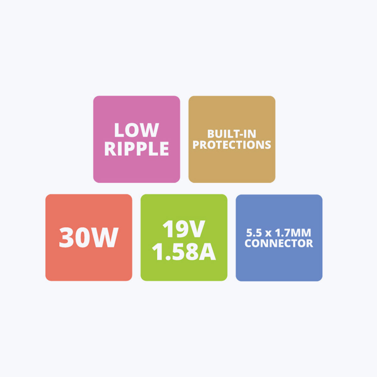 Zeb-LA551719030AC - Laptop AC adapter - Zebronics