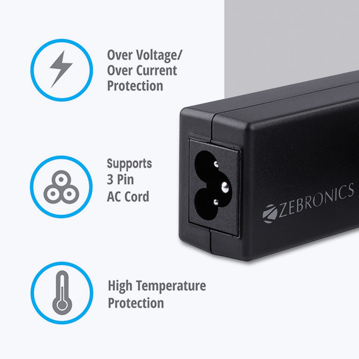 Zeb-LA551719045AC- Laptop AC adapter - Zebronics