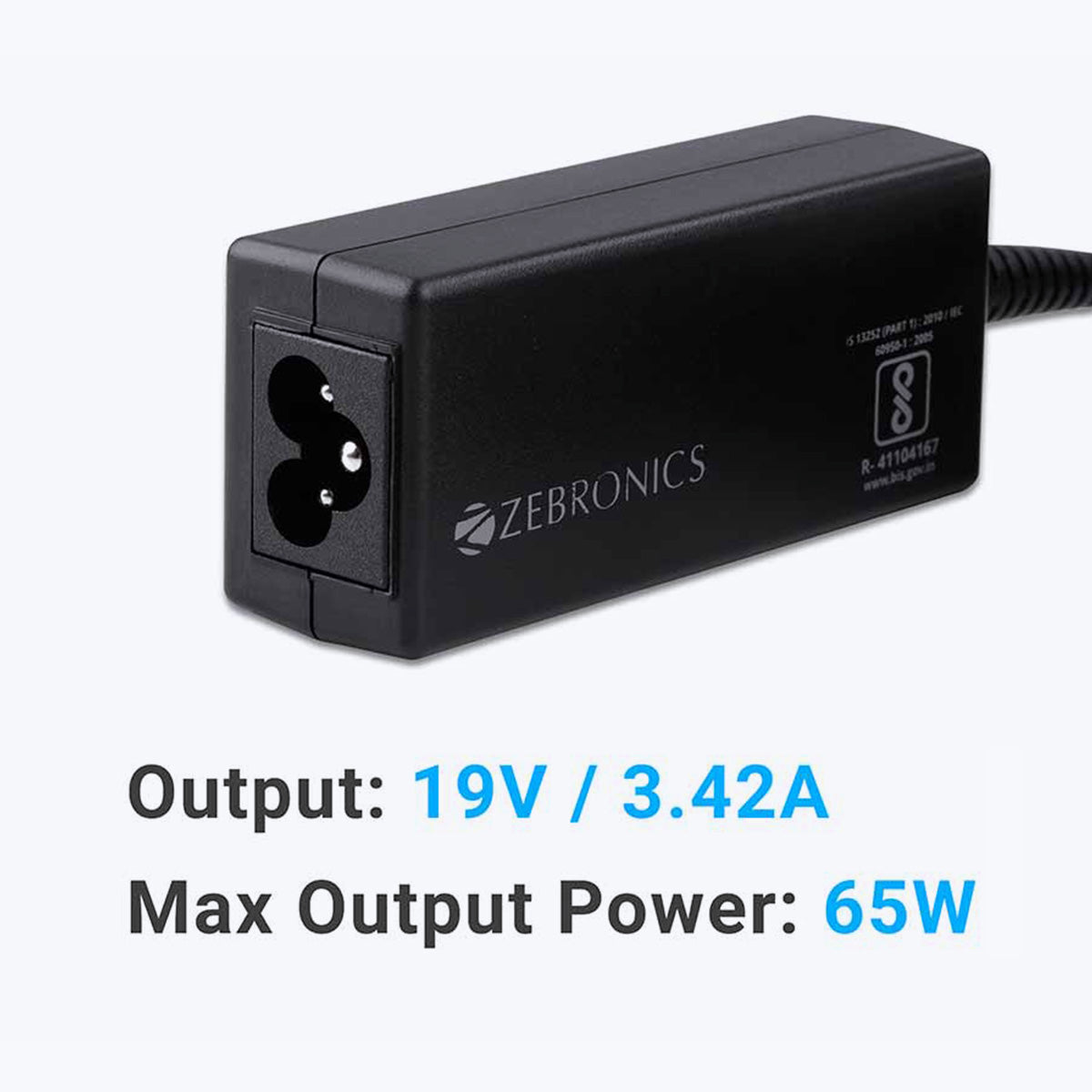 Zeb-LA552519065T - Laptop AC adapter - Zebronics