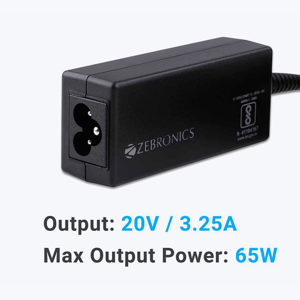 Zeb-LA552520065L - Laptop AC adapter -  Zebronics