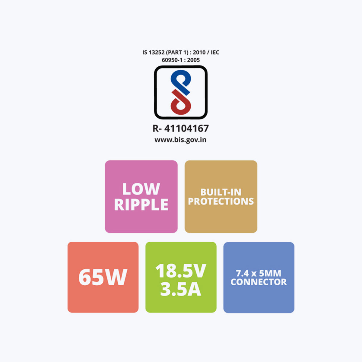 Zeb-LA745018565H - Laptop AC adapter - Zebronics