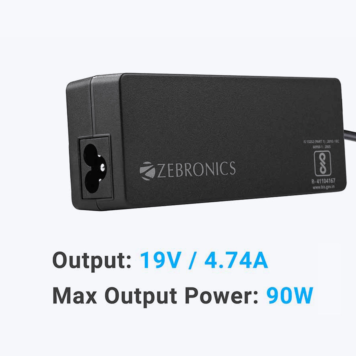 Zeb-LA745019090H - Laptop AC adapter - Zebronics