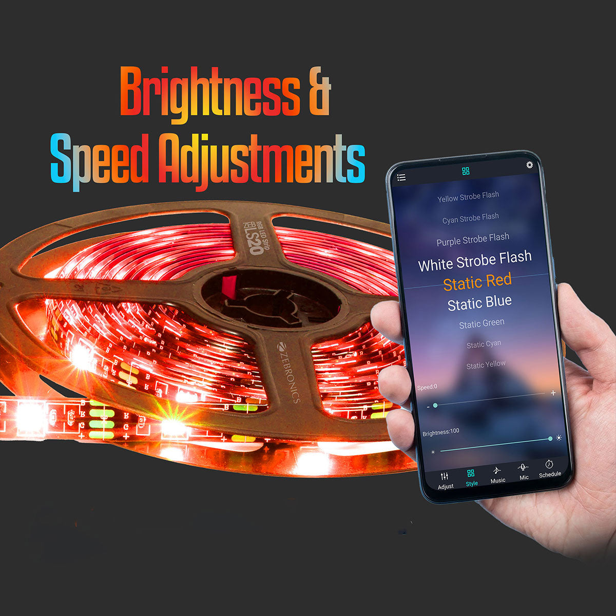 ZEB-LS20 - RGB LED Strip - Zebronics