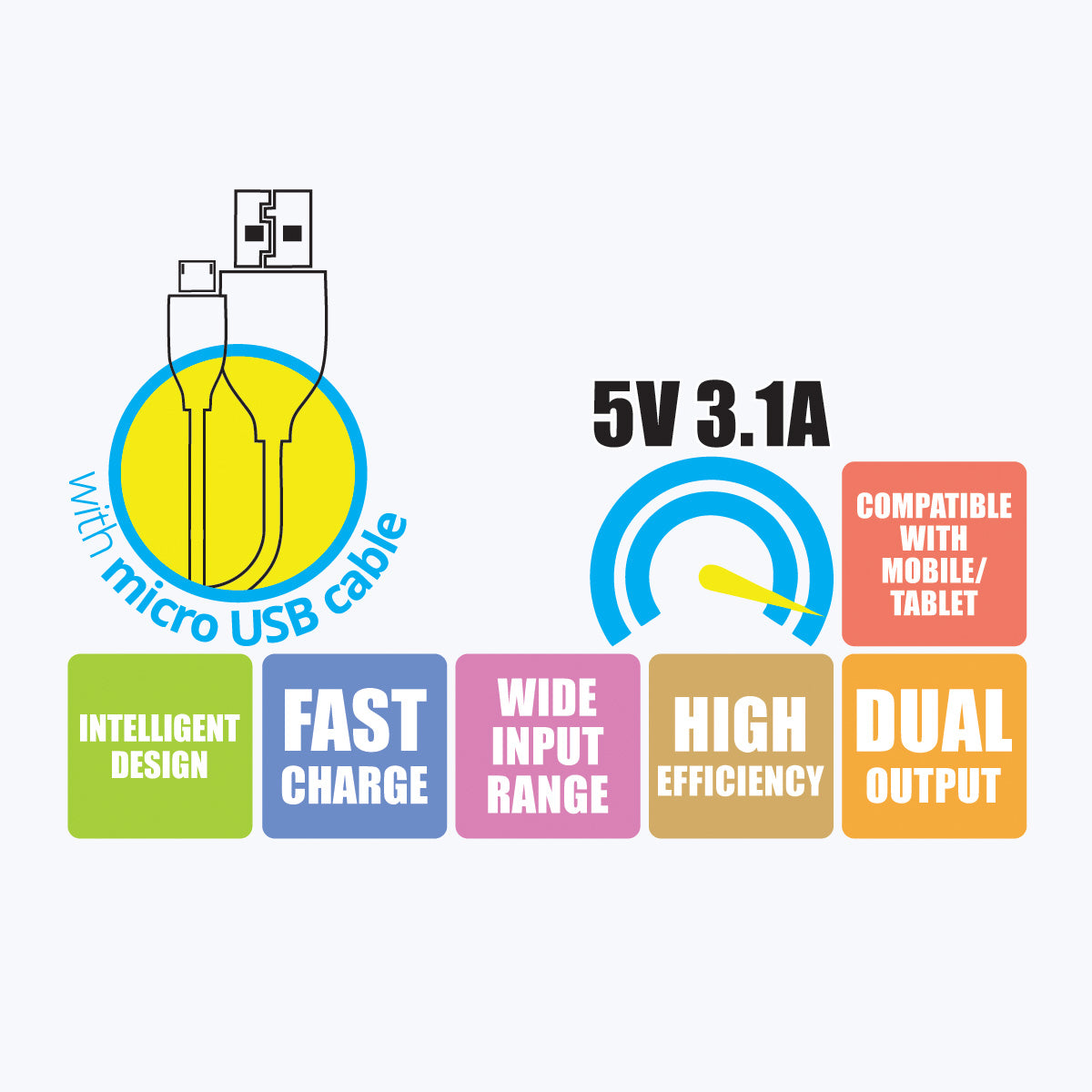 ZEB-MA5321 - Mobile USB Charger - Zebronics