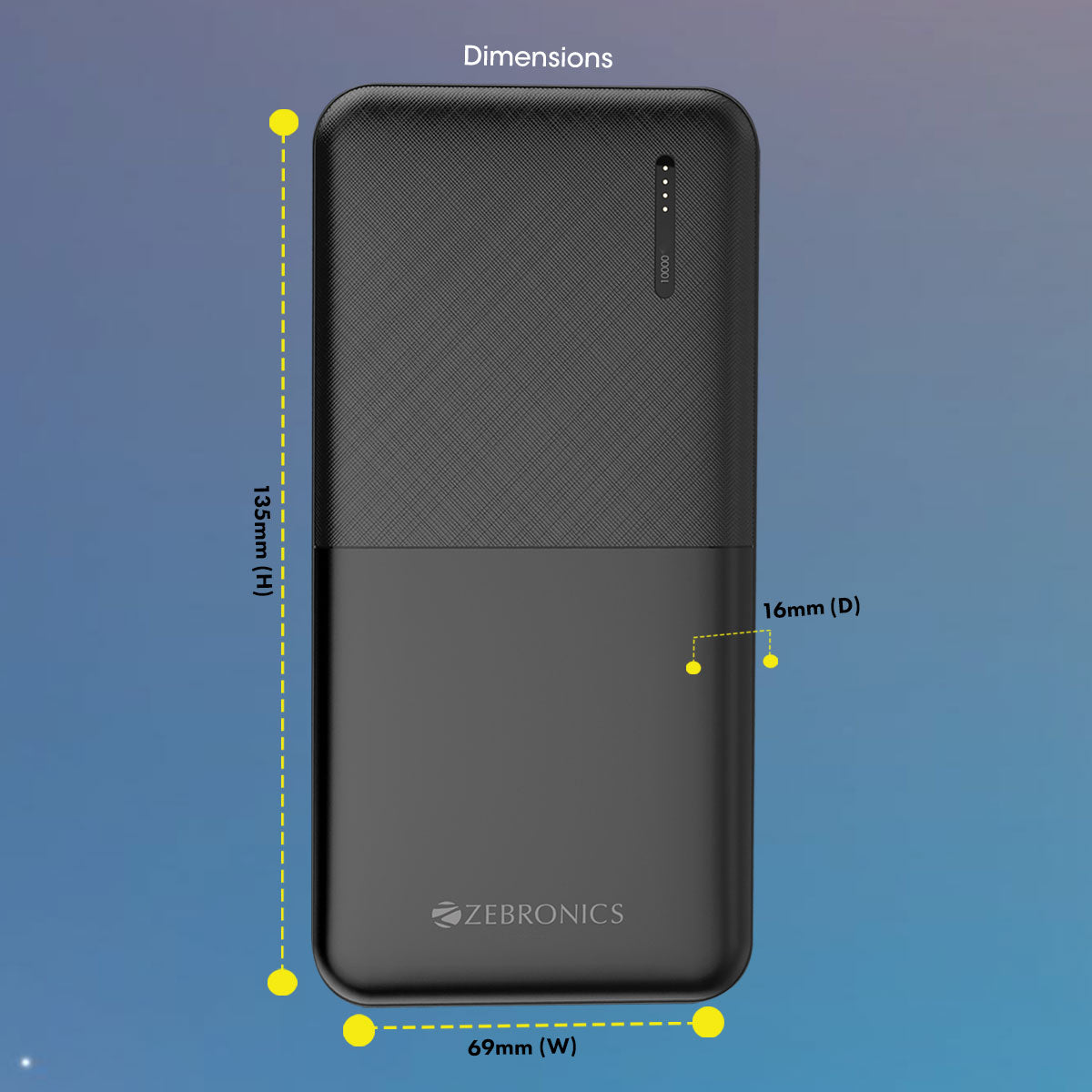 ZEB-MB10000S3 - Power Bank - Zebronics