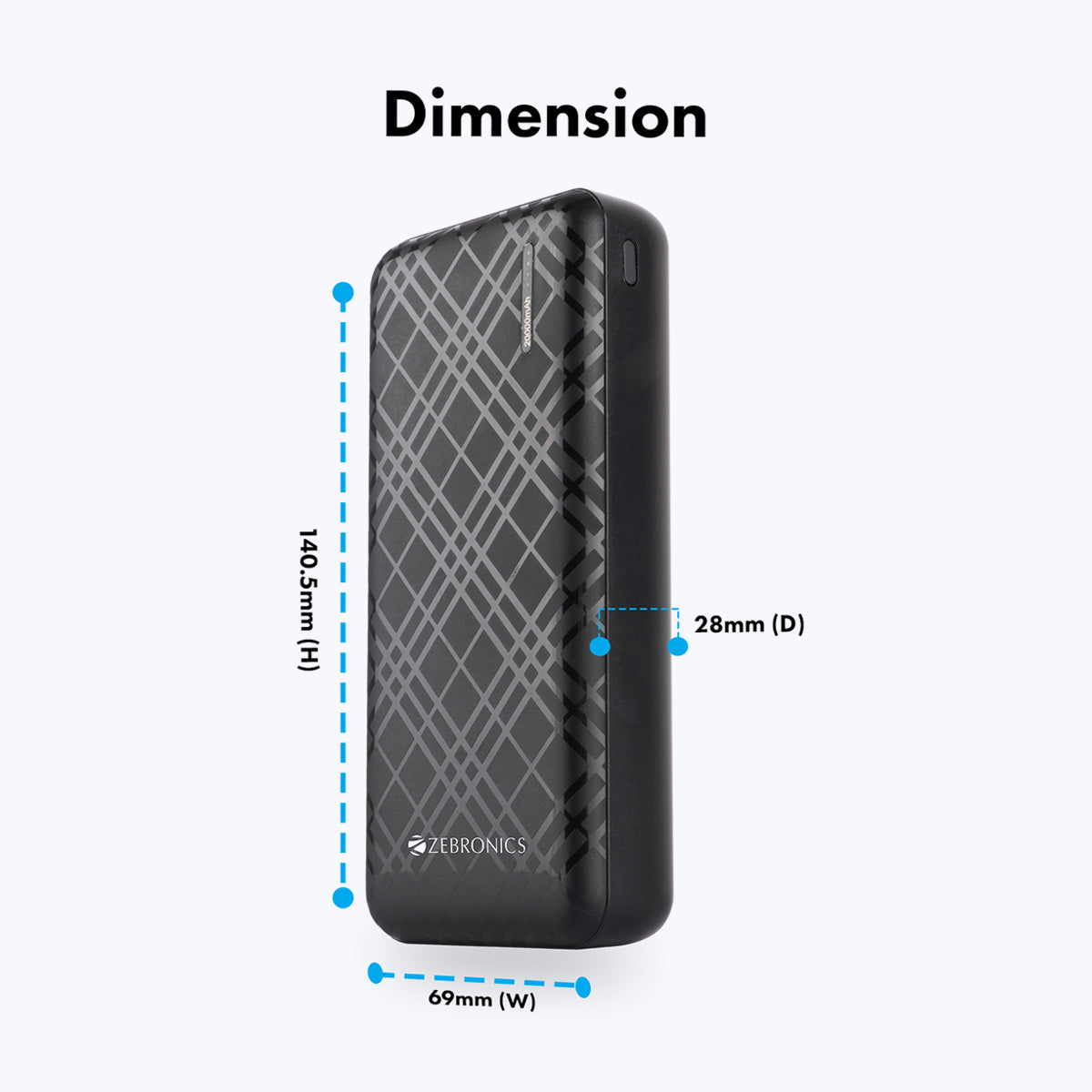 ZEB-ME20000 - Power Bank - Zebronics