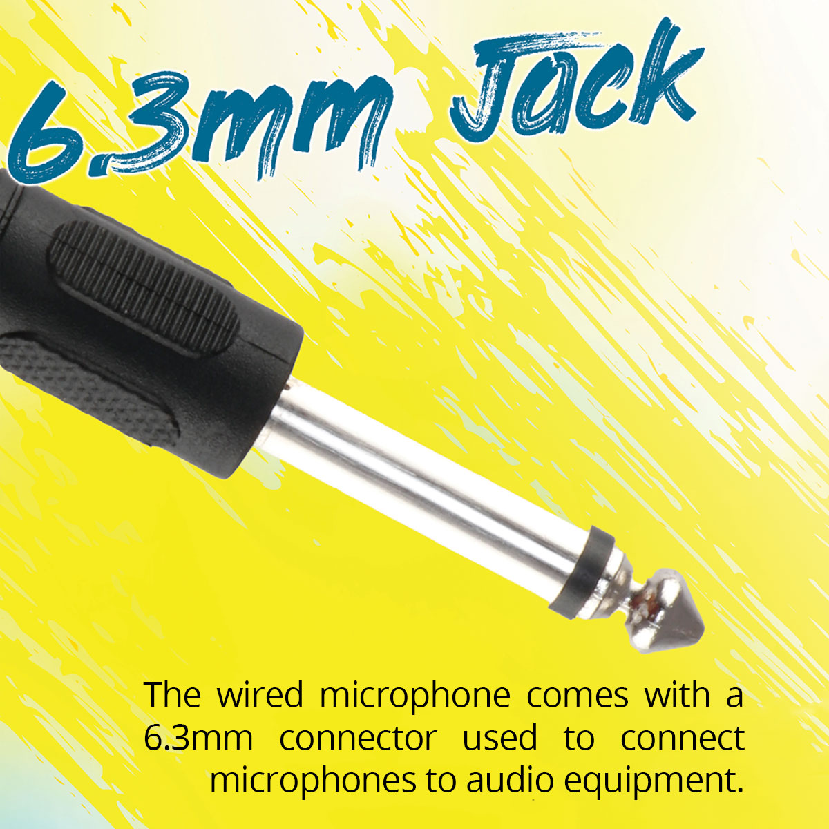 ZEB-MP100 - 6.3mm wired microphone - Zebronics
