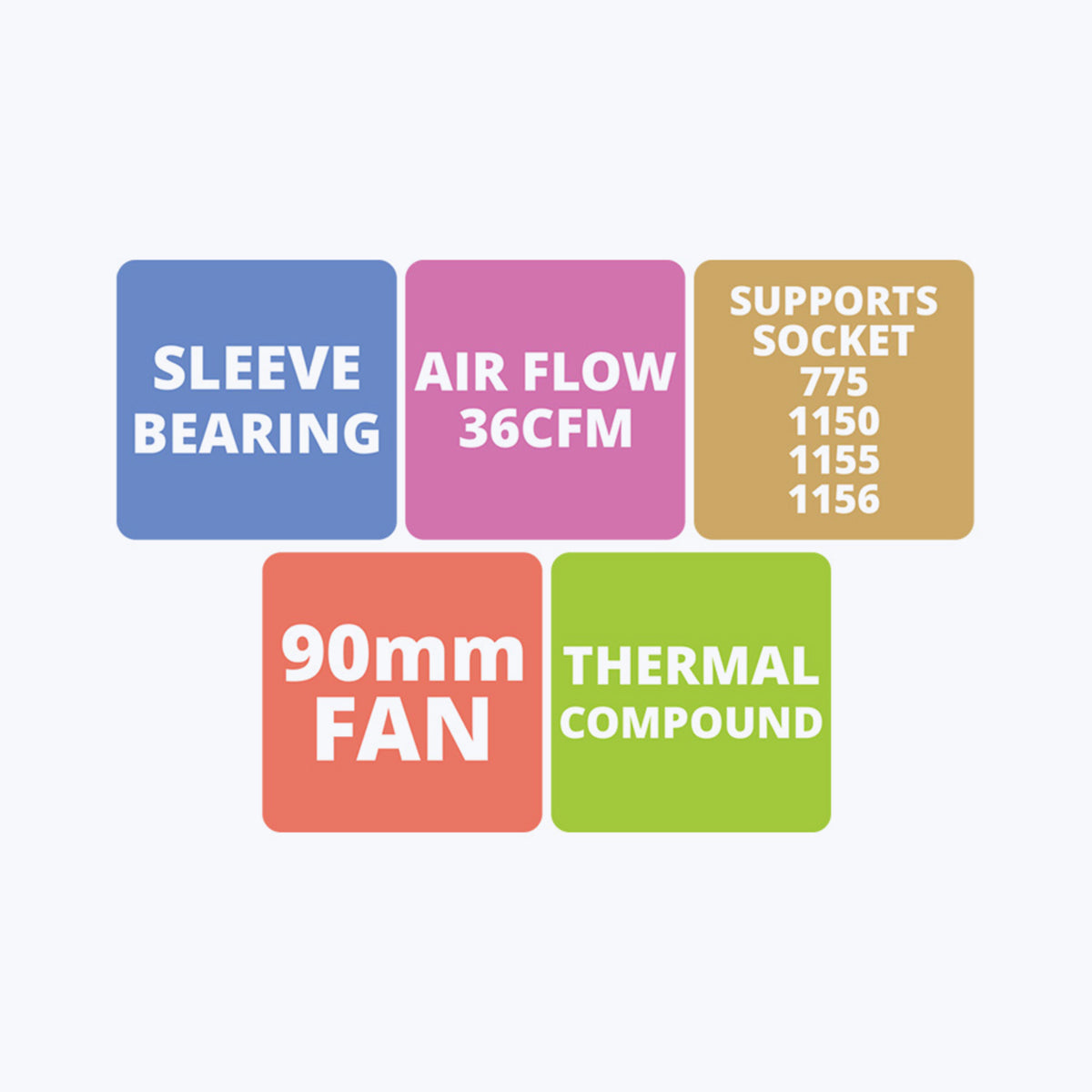 Zeb-MSC200 - CPU Fan - Zebronics