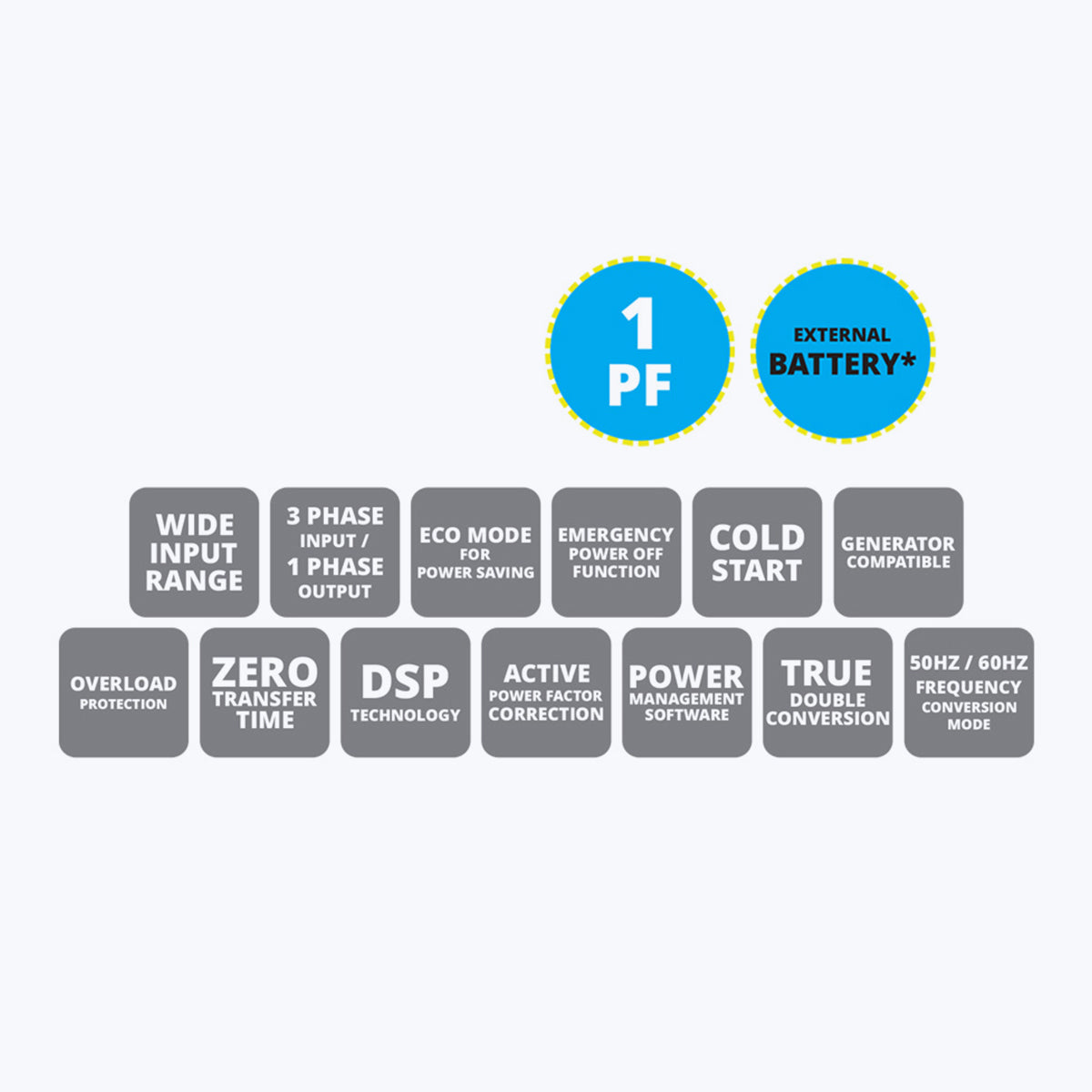 Zeb-OU15KE3P1P - Online UPS - Zebronics