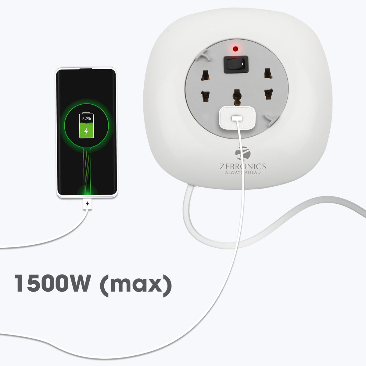 ZEB-PS3400H - Power extension socket - Zebronics