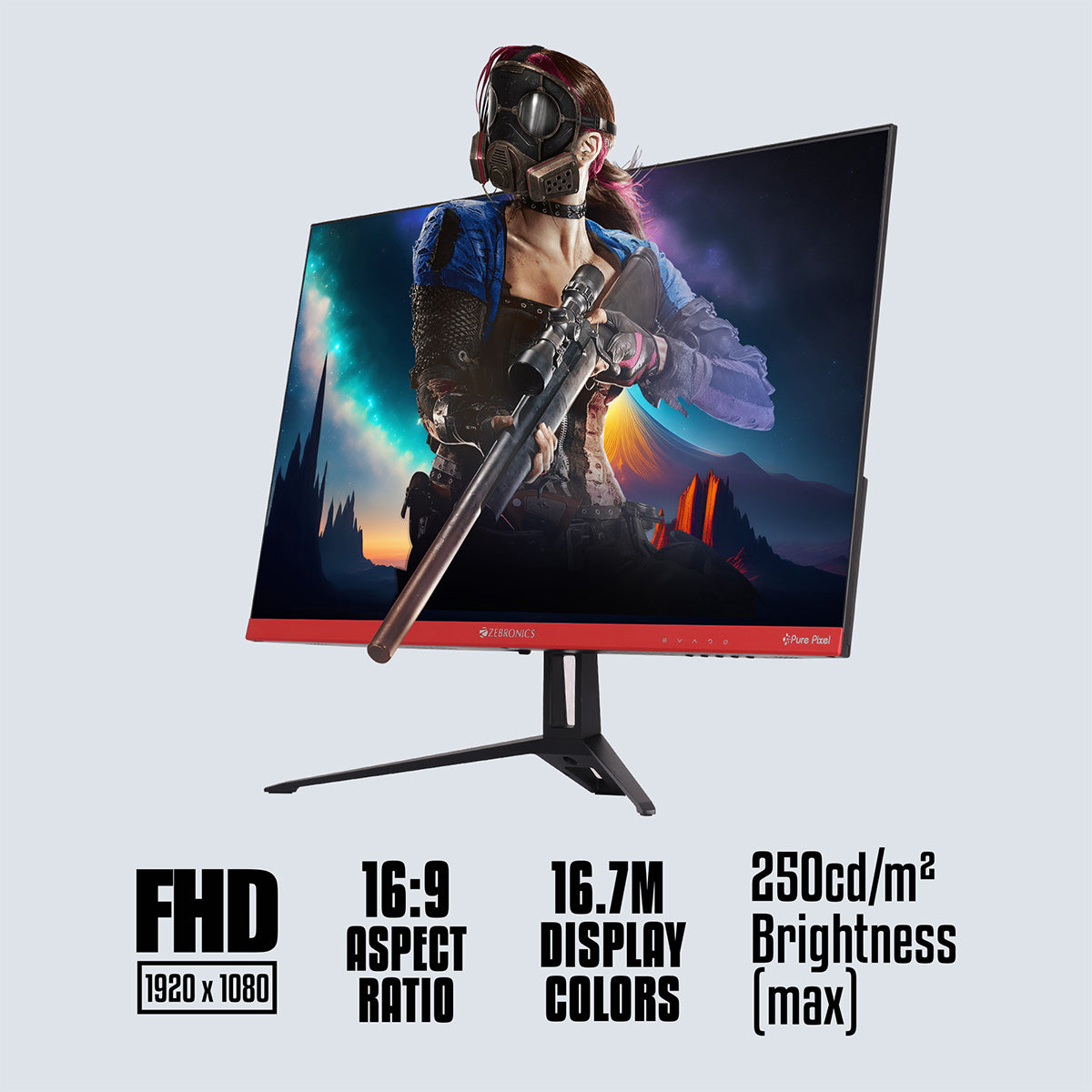 ZEB-S24A - Gaming Monitor - Zebronics