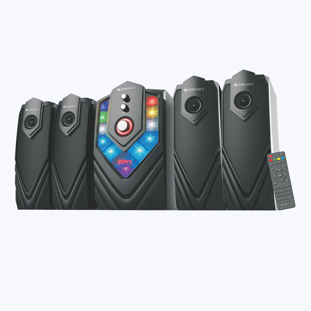 Zeb-Samba - 4.1 Speaker - Zebronics -One Subwoofer with 4 satellites and remote