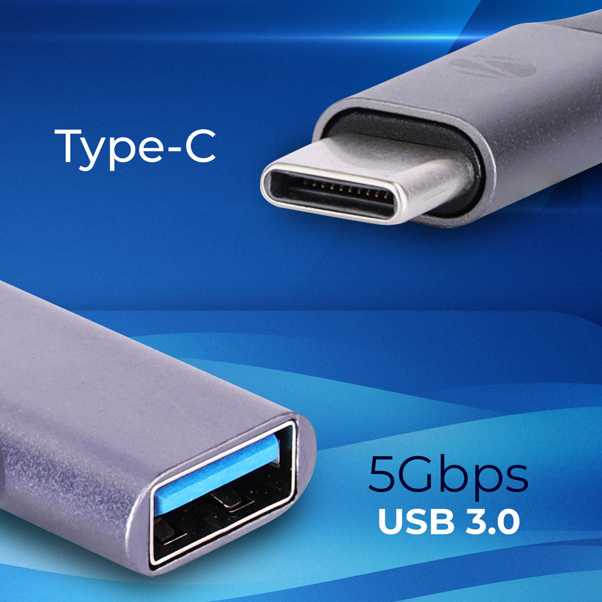 ZEB-TA200U - 4 in 1 USB Type C Multiport Adapter - Zebronics