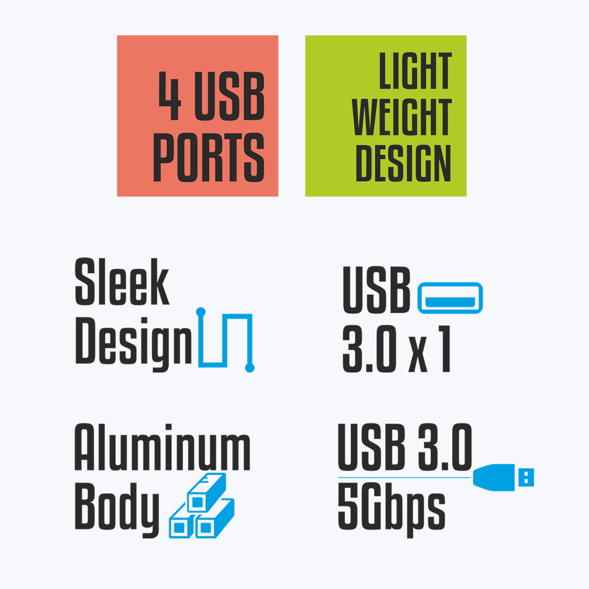 ZEB-TA200U - 4 in 1 USB Type C Multiport Adapter - Zebronics