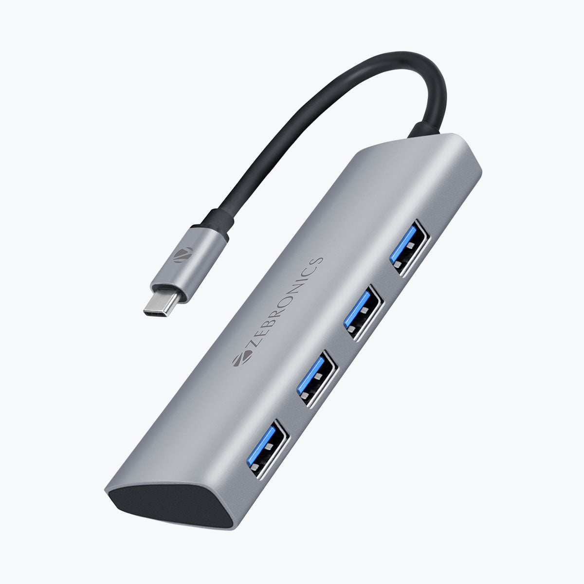 Zeb TA500U - Zeb-TA500U - 4 in 1 USB Type C Multiport Adapter - Zebronics