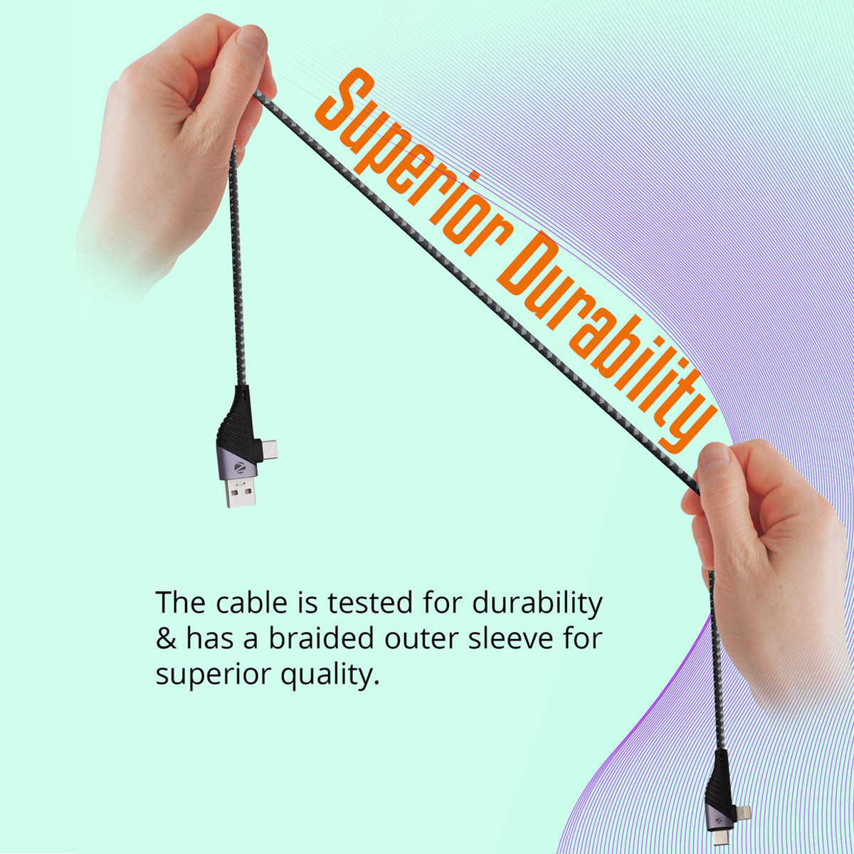 ZEB-UCLC65B - 4 in 1 Cable - Zebronics