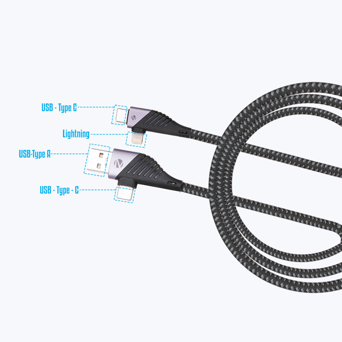 ZEB-UCLC65B - 4 in 1 Cable - Zebronics