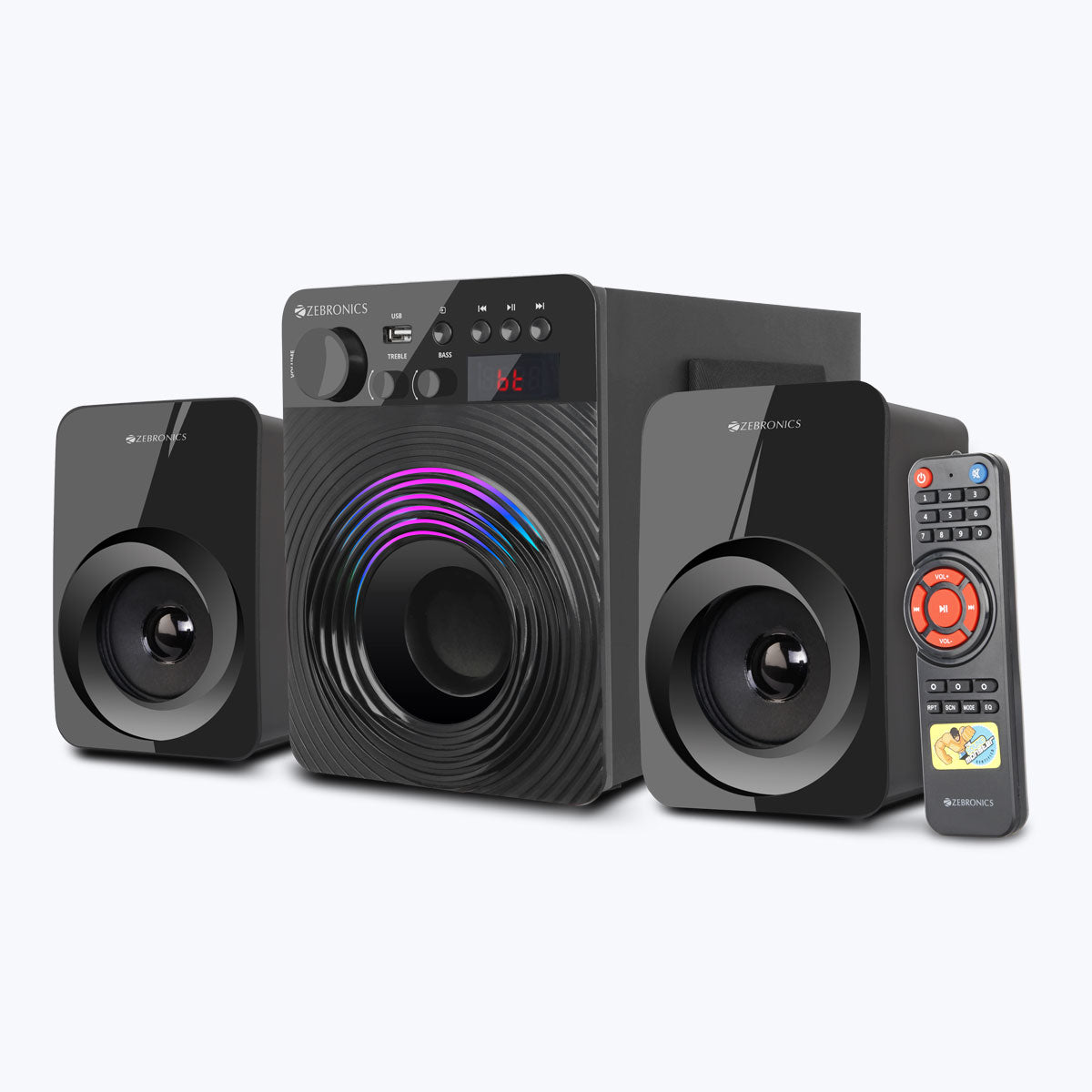 Zeb-Udaan Pro - 2.1 Speaker - Zebronics