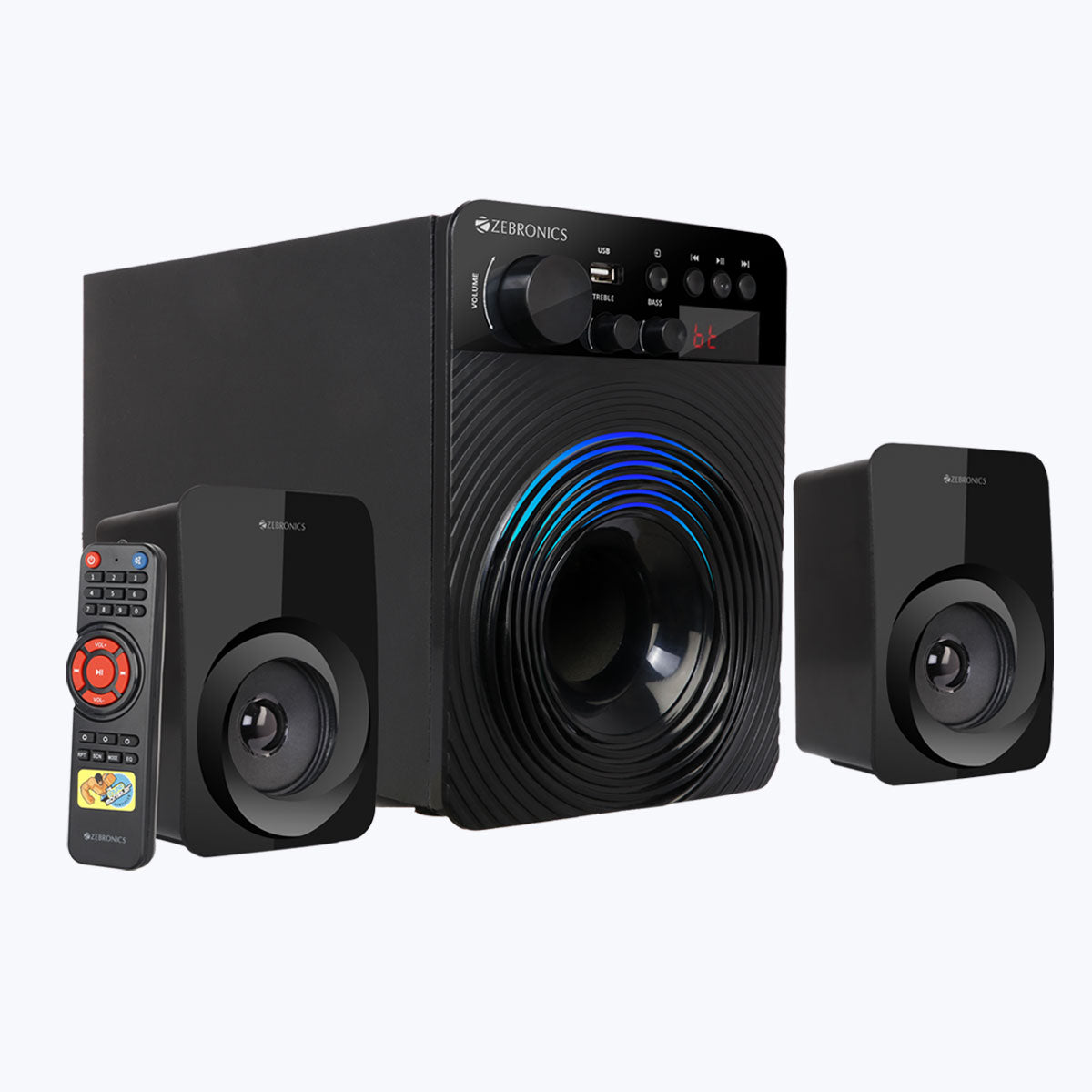 Zeb-Udaan Pro - 2.1 Speaker - Zebronics