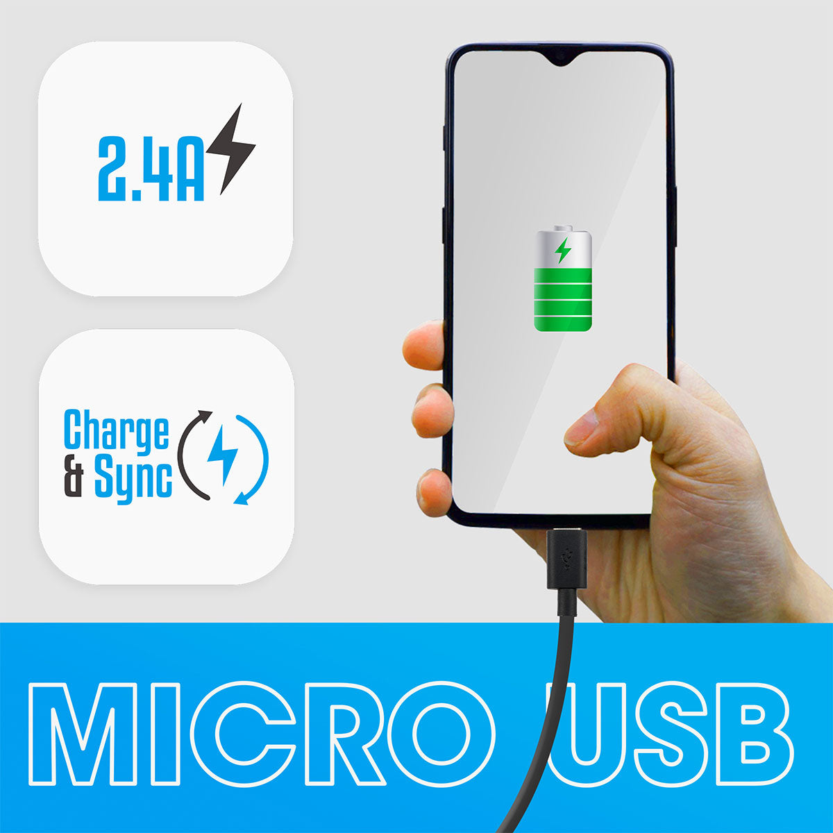 ZEB-UMS120 - Micro USB Cable - Zebronics