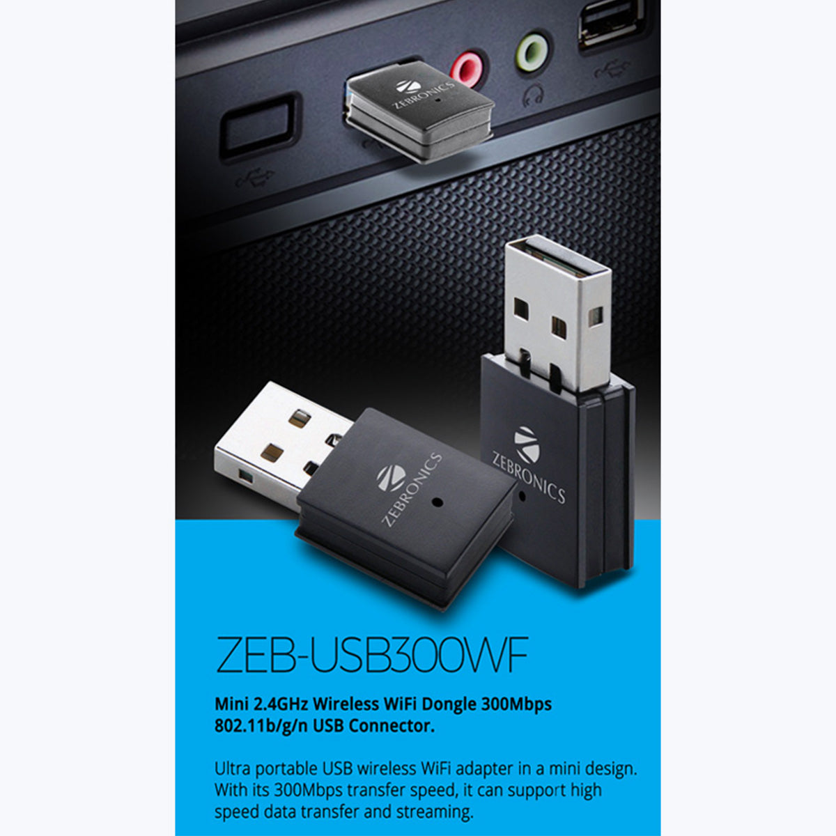 Zeb-USB300WF - USB Device - Zebronics