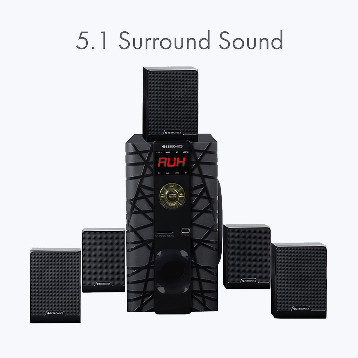 Zeb-BT6590RUCF - 5.1 Speaker - Zebronics - 5.1 surround sound