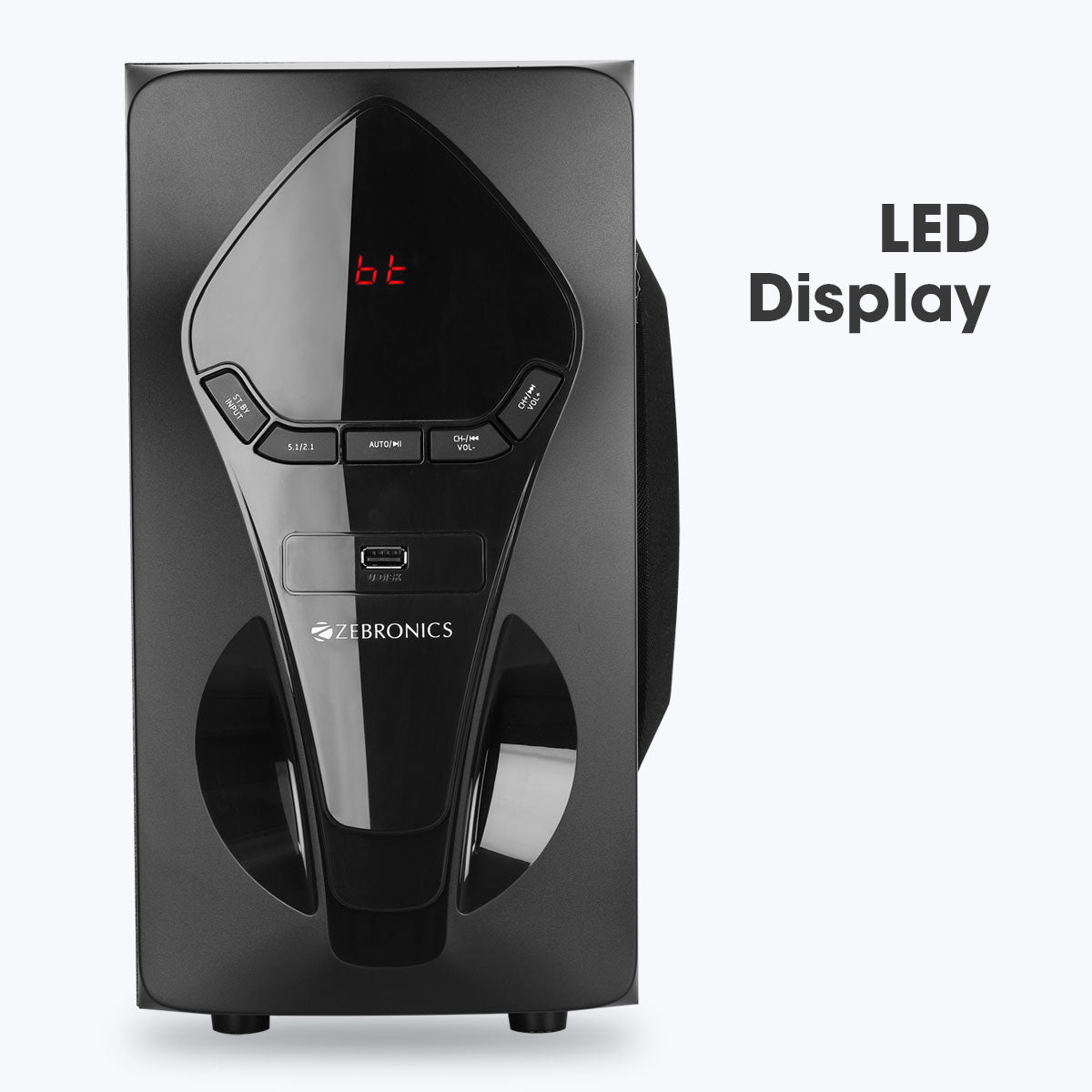 Zeb-BT7591RUCF - 5.1 Speakers - Zebronics - LED display