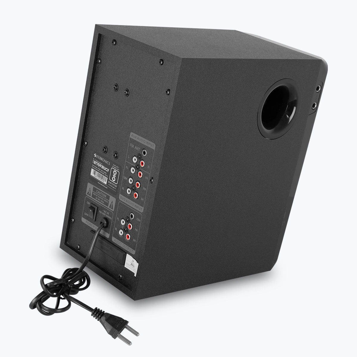 Zeb-BT7591RUCF - 5.1 Speakers - Zebronics - rear panel description