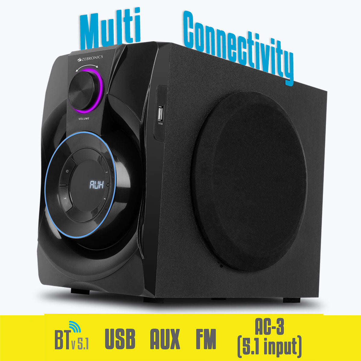 Zeb-Basso 100 - Speakers - Zebronics - Multiconnectivity
