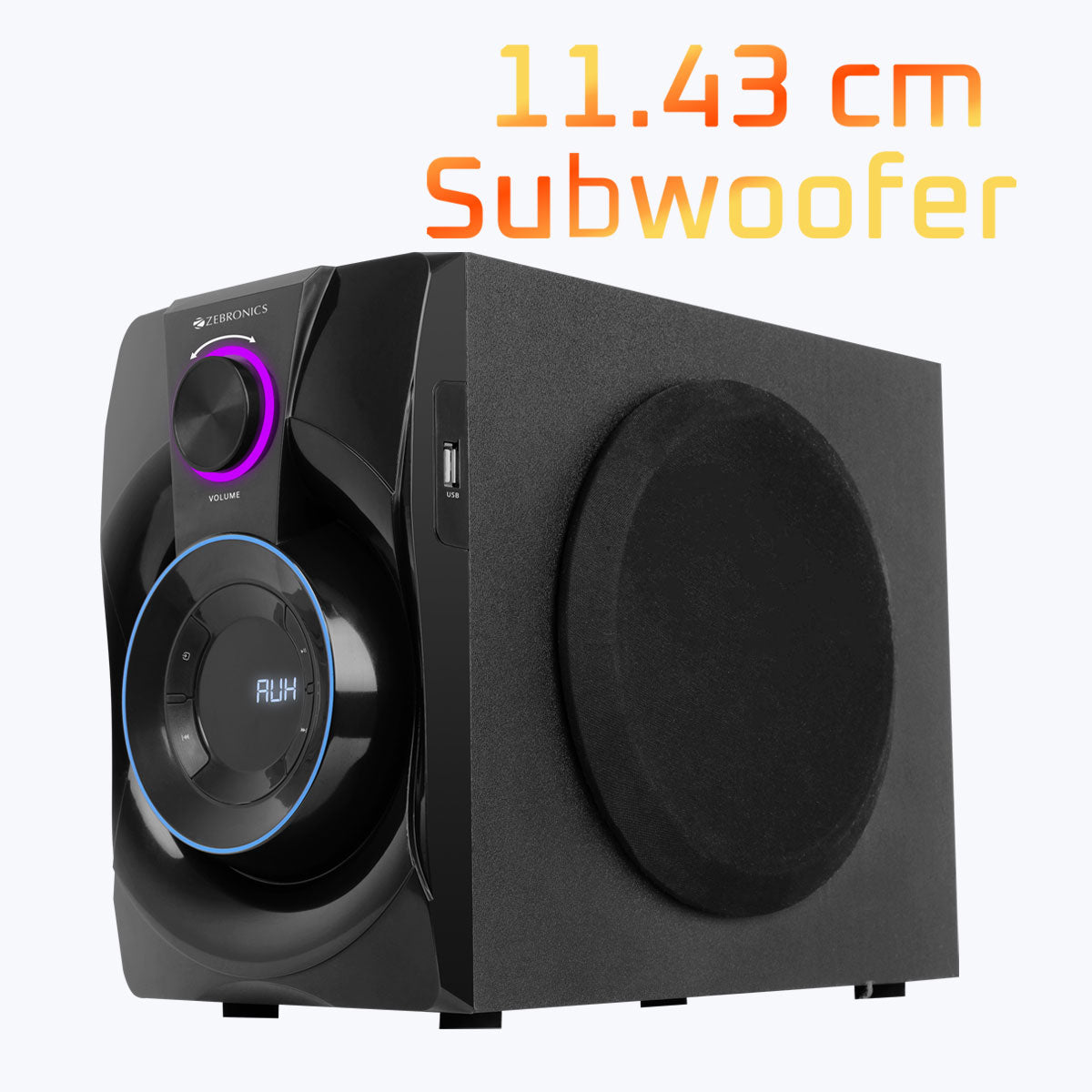 Zeb-Basso 100 - 4.1 speakers - Zebronics - 11.43cm Subwoofer